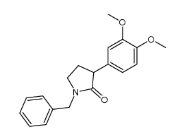 1-benzyl-3-(3,4-dimethoxyphenyl)-2-pyrrolidinone结构式