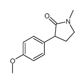 3-(4-methoxyphenyl)-1-methylpyrrolidin-2-one结构式