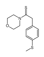 2-(4-methylsulfanylphenyl)-1-morpholin-4-ylethanethione结构式