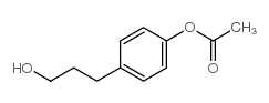 ACETIC ACID 4-(3-HYDROXY-PROPYL)-PHENYL ESTER结构式
