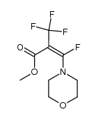 methyl 3-fluoro-3-morpholino-2-(trifluoromethyl)acrylate结构式
