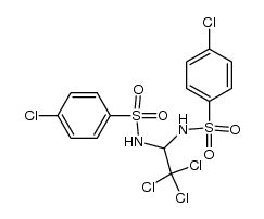 N-(2,2,2-trichloro-1-p-chlorobenzenesulfonamidoethyl)-p-chlorobenzenesulfonamide结构式