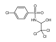 4-chloro-N-(2,2,2-trichloro-1-hydroxyethyl)benzenesulfonamide结构式