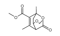 methyl 1,5-dimethyl-8-ethoxy-3-oxo-2-oxabicyclo[2.2.2]-oct-5-ene-6-carboxylate结构式
