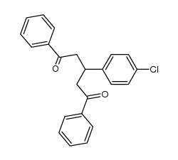 3-(4-chlorophenyl)-1,5-diphenyl-1,5-pentanedione结构式