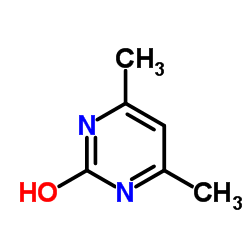 4,6-二甲基-2-羟基嘧啶结构式