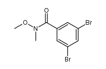 3,5-dibromo-N-methoxy-N-methylbenzamide结构式