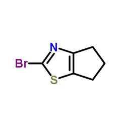 2-溴-5,6-二氢-4H-环戊并[d]噻唑结构式