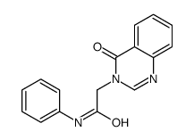 2-(4-oxoquinazolin-3-yl)-N-phenylacetamide结构式