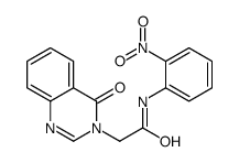 N-(2-nitrophenyl)-2-(4-oxoquinazolin-3-yl)acetamide结构式