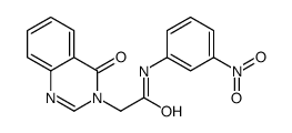 N-(3-nitrophenyl)-2-(4-oxoquinazolin-3-yl)acetamide结构式