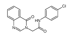 N-(4-chlorophenyl)-2-(4-oxoquinazolin-3-yl)acetamide结构式