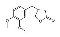(4R)-4-[(3,4-dimethoxyphenyl)methyl]oxolan-2-one结构式
