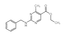 Ethyl 2-(benzylamino)-4-methylpyrimidine-5-carboxylate结构式