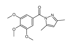 (3,5-dimethylpyrazol-1-yl)-(3,4,5-trimethoxyphenyl)methanone结构式