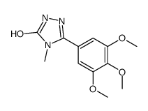2,4-Dihydro-4-methyl-5-(3,4,5-trimethoxyphenyl)-3H-1,2,4-triazol-3-one结构式