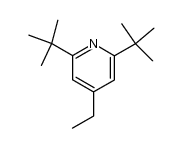 4-ethyl-2,6-diterbutylpyridine结构式