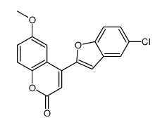 4-(5-chloro-1-benzofuran-2-yl)-6-methoxychromen-2-one结构式