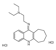 N',N'-diethyl-N-(7,8,9,10-tetrahydro-6H-cyclohepta[b]quinolin-11-yl)ethane-1,2-diamine,dihydrochloride结构式