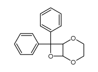 7,7-diphenyl-2,5,8-trioxatricyclo[4.2.0] octane结构式
