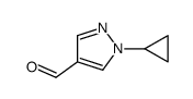1-环丙基吡唑-4-甲醛结构式