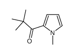 2,2-dimethyl-1-(1-methylpyrrol-2-yl)propan-1-one结构式