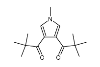 1,1'-(1-methyl-1H-pyrrole-3,4-diyl)bis(2,2-dimethyl-1-propanone)结构式