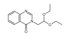 3-N-(2',2'-diethoxyethyl)quinazolin-4-one结构式