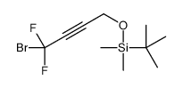 (4-bromo-4,4-difluorobut-2-ynoxy)-tert-butyl-dimethylsilane结构式