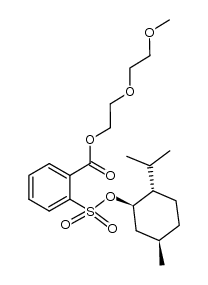 2-(2-methoxyethoxy)ethyl 2-((((1R,2S,5R)-2-isopropyl-5-methylcyclohexyl)oxy)sulfonyl)benzoate结构式