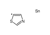 trimethyl(1,3-thiazol-5-yl)stannane结构式