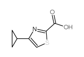 4-环丙基-1,3-噻唑-2-羧酸结构式