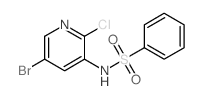 N-(5-溴-2-氯吡啶-3-基)苯磺酰胺结构式