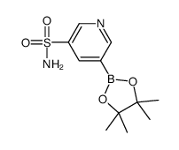 5-(4,4,5,5-四甲基-1,3,2-二噁硼烷-2-基)-3-吡啶磺酰胺结构式