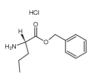 L-norvaline benzyl ester, hydrochloride结构式