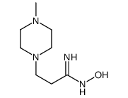 1-Piperazinepropionamidoxime,4-methyl-(6CI)结构式
