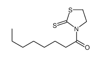 1-(2-sulfanylidene-1,3-thiazolidin-3-yl)octan-1-one结构式