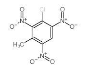 2-chloro-4-methyl-1,3,5-trinitro-benzene结构式