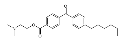 2-(dimethylamino)ethyl 4-(4-hexylbenzoyl)benzoate结构式