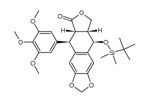 (+)-4-O-(tert-butyldimethylsilyl)picropodophyllin结构式