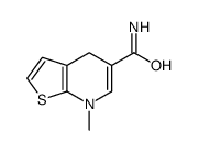 7-methyl-4H-thieno[2,3-b]pyridine-5-carboxamide结构式