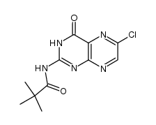 2-pivaloylamino-6-chloropteridine结构式