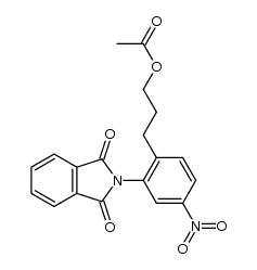 1-(3-acetoxy-propyl)-4-nitro-2-phthalimido-benzene结构式