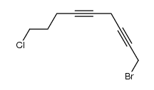1-bromo-9-chloro-2,5-nonadiyne结构式