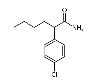 2-(4-chlorophenyl)hexanamide结构式