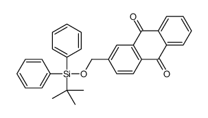2-[[tert-butyl(diphenyl)silyl]oxymethyl]anthracene-9,10-dione结构式