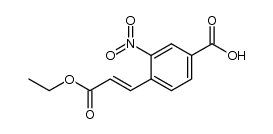 4-(3-ethoxy-3-oxoprop-1-enyl)-3-nitrobenzoic acid结构式