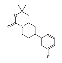 1-BOC-4-(3-FLUOROPHENYL)-PIPERIDINE结构式