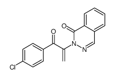 2-[3-(4-chlorophenyl)-3-oxoprop-1-en-2-yl]phthalazin-1-one结构式