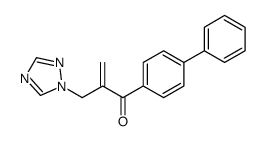 1-(4-phenylphenyl)-2-(1,2,4-triazol-1-ylmethyl)prop-2-en-1-one结构式